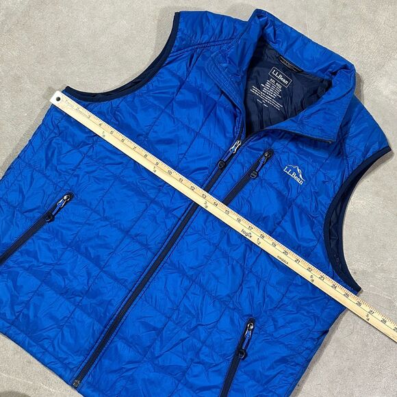 LL Bean PrimaLoft Packaway Vest Mens XXL Blue Packable Lightweight 288305 - Picture 4 of 10